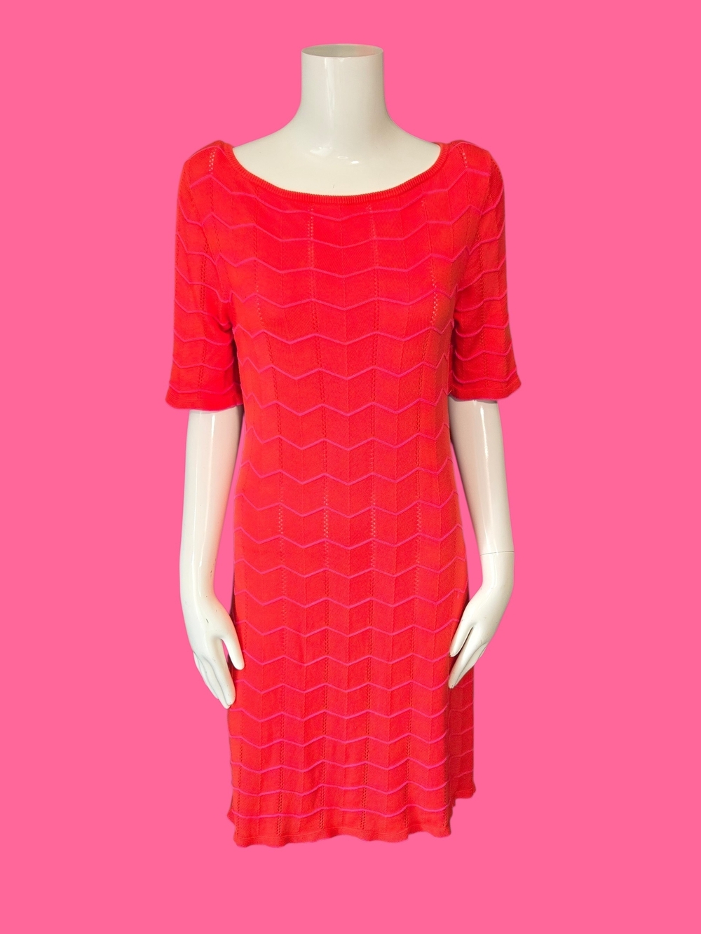 Trina Turk Coral Knit Dress